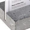 Kaarthouder Europel A4 Polystone antraciet foto