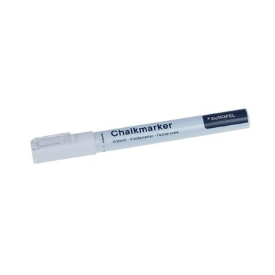 Krijtstift Europel 3mm wit etui 8 stuks