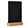 Tableau noir de table Europel socle en bois A5 portrait Photo