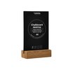 Tableau noir de table Europel socle en bois A5 portrait Photo