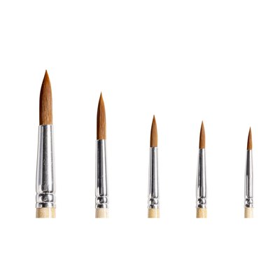 Penseel Qrea synthetisch haar set à 5 breedtes