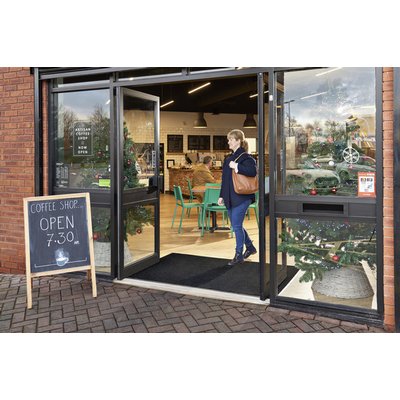 Inloopmat Green-Horse Indoor Pro 85x120cm zwart