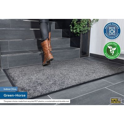 Inloopmat Green-Horse Indoor Pro 85x120cm zwart