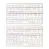 Letter set IEZZY voor letterbord 2x150 wit foto