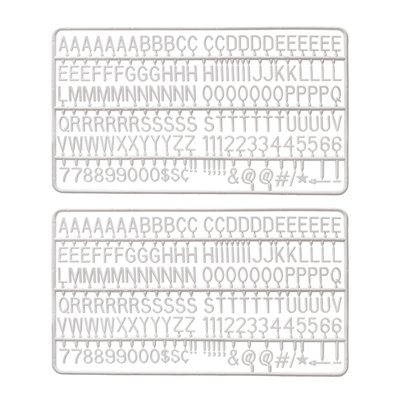 Letter set IEZZY voor letterbord 2x150 wit