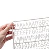Letter set IEZZY voor letterbord 2x150 wit foto
