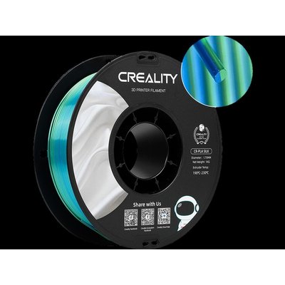Filament 3D Creality PLA 1.75mm bleu vert 1kg