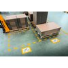 Vloersticker Durable kader voor A4 documenten verwijderbaar geel 10 stuks foto