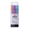 Stylo gel Sakura Gelly Roll Silver Shadow set 5 couleurs Photo