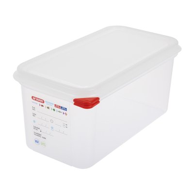 Voedseldoos Araven GN 1/3 met deksel 6 liter 4 stuks