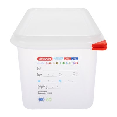 Voedseldoos Araven GN 1/3 met deksel 6 liter 4 stuks