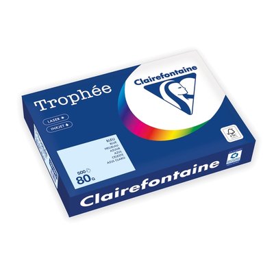 Papier copieur Trophée A4 80g bleu azur 500 feuilles