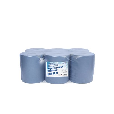 Poetspapier Cleaninq M2 1-laags 6x300m blauw