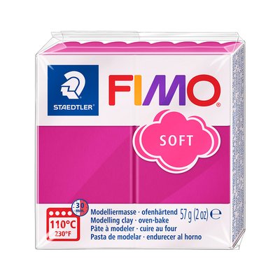 Pâte à modeler Fimo Soft 57g framboise