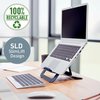 Support ordinateur portable Leitz Ergo aluminium plat réglable Photo