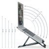 Support ordinateur portable Leitz Ergo aluminium plat réglable Photo