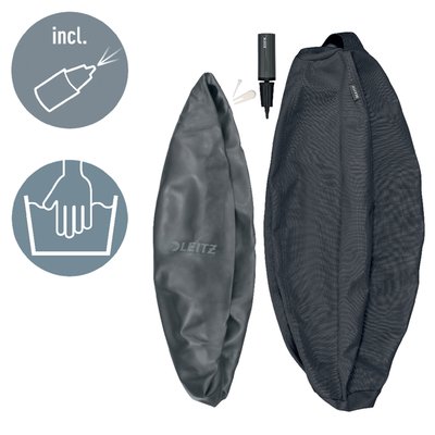 Ballon d'assise Leitz Ergo anti-basculement 55cm gris foncé