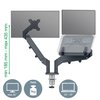 Bras double pour écran et ordinateur portable Leitz Ergo Faible encombrement Photo