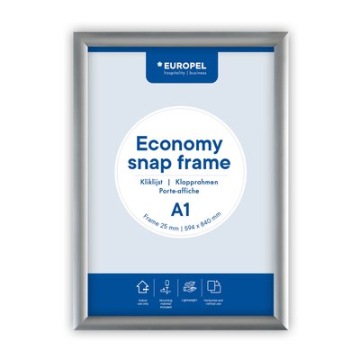 Cadre clipsable Europel Economy A1 argent