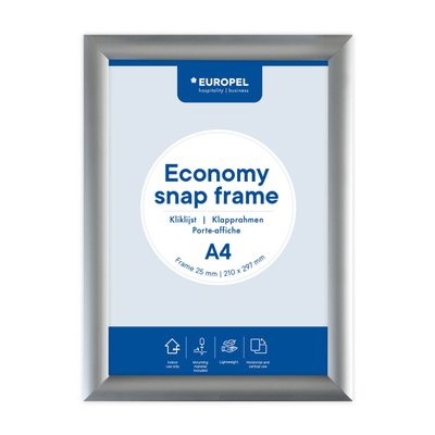 Cadre clipsable Europel Economy A4 argent