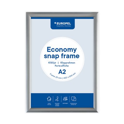 Cadre clipsable Europel Economy A2 argent