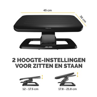 Voetensteun Fellowes Hana LT zwart