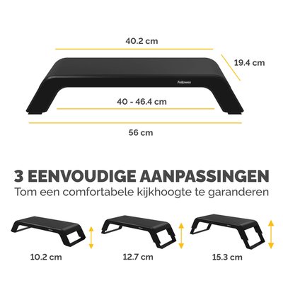 Monitorstandaard Fellowes Hana LT zwart