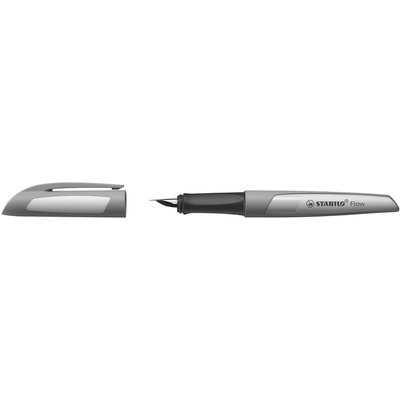 Stylo plume STABILO Flow Medium gris