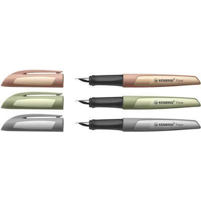 Stylo plume STABILO Flow Medium kaki