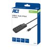 Hub ACT USB-C 3.0 4 poorts USB-A foto