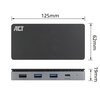 Dockingstation ACT USB-C 4K MST voor 2 HDMI monitoren foto