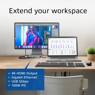 Station d'accueil ACT USB-C 4K pour 1 écran HDMI