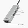 Hub ACT USB-C 3.0 3x USB-A Ethernet Gigabit Photo