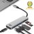 Hub ACT USB-C 3.0, 3x USB-A cardreader PD p-through