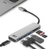 Hub ACT USB-C 3.0, 3x USB-A cardreader PD p-through foto