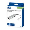 Adapter ACT USB-C 4K multiport voor 2 HDMI monitoren foto