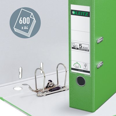 Ordner Leitz 1010 180° 80mm PP A4 lichtgroen