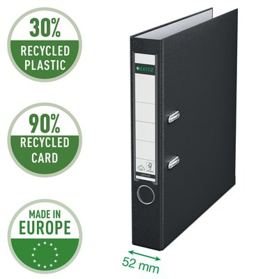 Classeur à levier Leitz 1015 180° A4 50mm PP noir