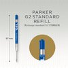Gelschrijvervulling Parker Quink medium blauw blister à 1 stuk foto