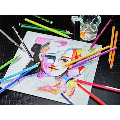 Kleurpotloden STABILO 1624 aquacolor Arty assorti etui à 24 stuks