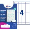 Porte-noms de table Avery L4794-10 120x45mm blanc 10 pièces Photo
