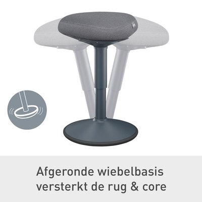 Tabouret Leitz Ergo Active avec assise confortable