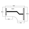 Zit/sta Wing Business elektrisch 160x120 cm foto