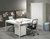 Bureau- vergadertafel Q-bic White 160x160cm