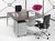 Bureau- vergadertafel Q-bic 160x160cm
