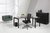 L-Bureau Q-Bic Black 180/80 x 160/60cm