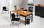 Wingbureau Q-Bic Black 180x120cm rechts