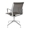 Design vergaderstoel in mesh zwart-alu foto