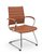 Vergaderstoel 602 in bruin lederlook