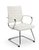 Vergaderstoel 602 in wit lederlook